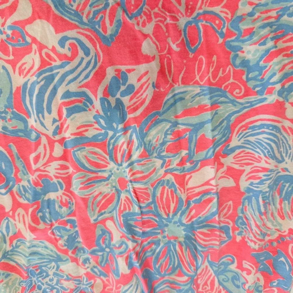 Lilly Pulitzer Windsor Summer Siren Pink Sun Ray Seashell Strapless Dress SMALL - Picture 3 of 8